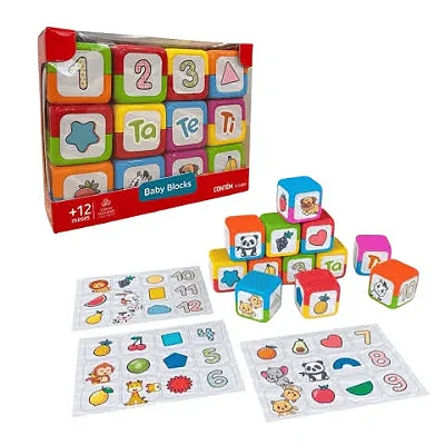 Brinquedo Educativo Baby Blocks Com Textura Tateti