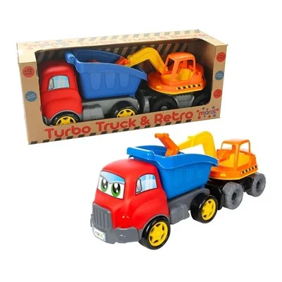 Turbo Truck Retro Kit Caçamba E Retroescavadeira Maral