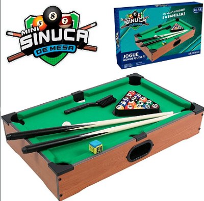 Jogo de Sinuca Mesa de bilhar portátil Multikids - BR2074