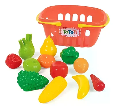 Cestinha Hortifruteria Com Frutas E Verduras cor SORTIDO - Tateti