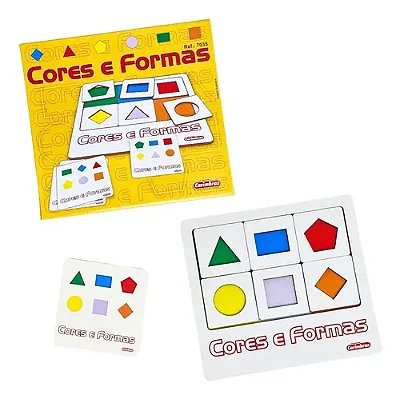 Brinquedo Educativo Cores e Formas Carimbras