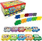 Brinquedo Educativo de Madeira Trenzinho Conte Até 10 Carimbras