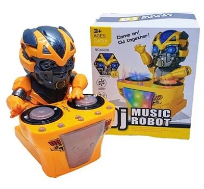 DJ Robô Brinquedo com Música e Luz