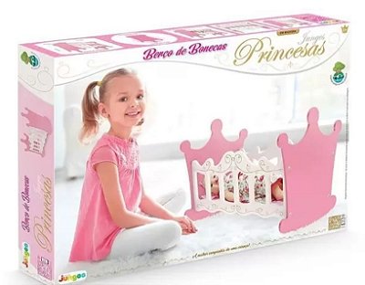 Berço em Madeira Boneca Infantil Princesas - Junges