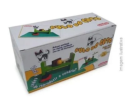 Jogo Educativo Pulo do Gato em madeira