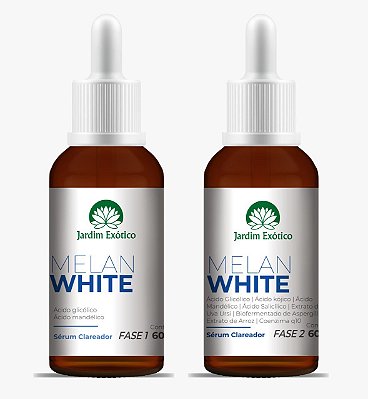 Kit Séruns Clareadores Melan White Fases 1 e 2 - 60ml