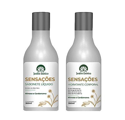 Kit Sensações Mimosa e Cardamomo - Sabonete Líquido + Hidratante Corporal