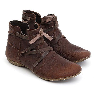 Bota flat cano curto Loreta