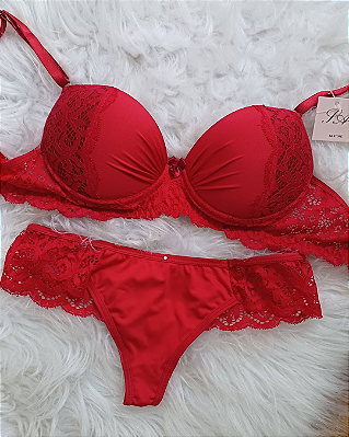 Conjunto Lingerie Laíla Vermelho