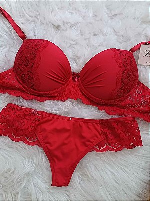 Conjunto Lingerie Laíla Vermelho