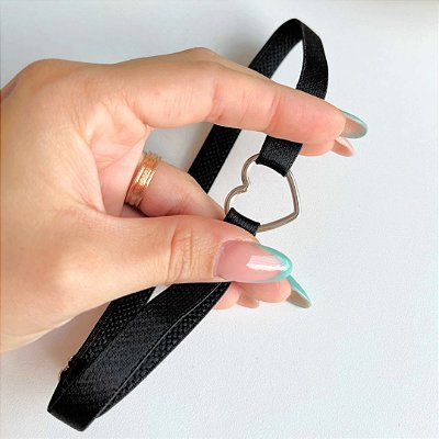 Choker de Pescoço Coração Preto