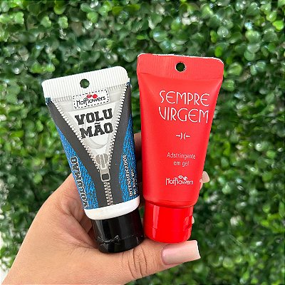 Kit Gel Feminino Sempre Virgem+Gel Masculino Volumão