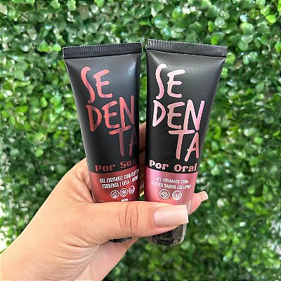 Kit Gel Comestível Esquenta Gela Vibra 50g+Gel Comestível Vibrante Lollipop 50g