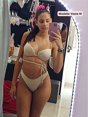 Conjunto Biquini Pérola Creme