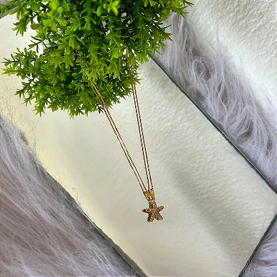 Colar Estrela do Mar Dourado