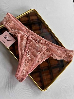 Calcinha Fio Dental Jasmine Rose em renda