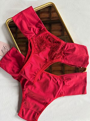 Calcinha Sonho com Lateral Reforçada vermelha