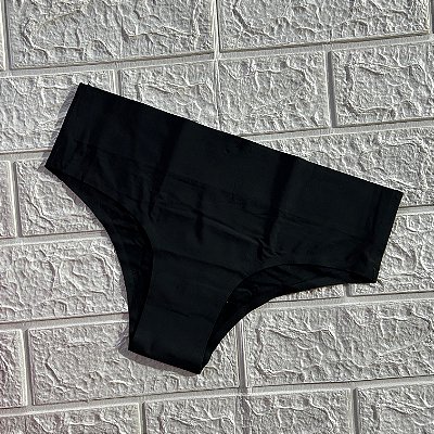 Calcinha Sem Costura Cós Alto Duplo