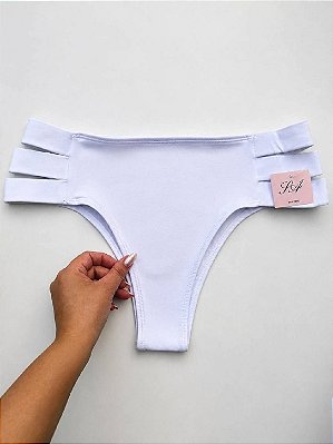 Calcinha Biquini Avulsa Plus Size Branca