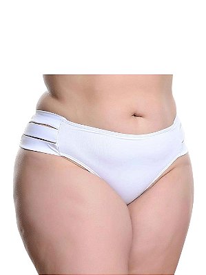 Calcinha Biquini Plus Size Branca