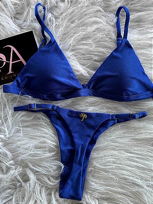 Conjunto Biquíni Bella Fio Regulagem Azul Escuro