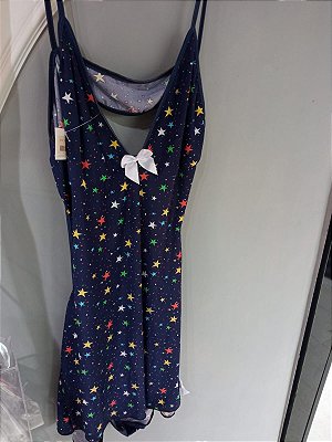 Camisola Plus Size Estampada Estrelas