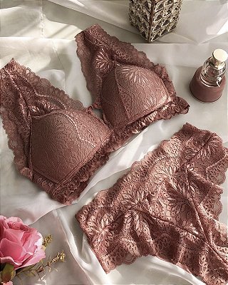 Conjunto Lingerie Rosemary Rose