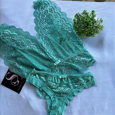 Conjunto Lingerie Lady Verde