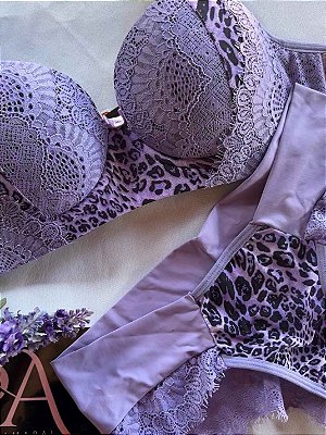 Conjunto Lingerie Charmosa Lílas
