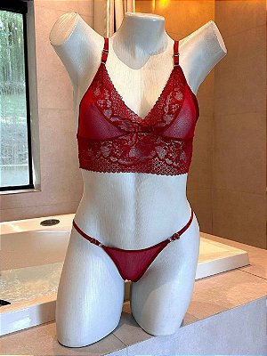 Conjunto Lingerie Fire Vermelho