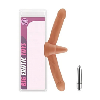 Próteses Pênis Duplo Havaiana Plug Com Vibrador