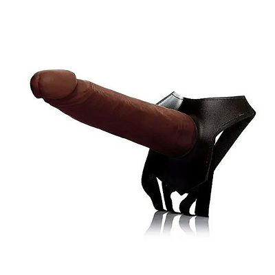 Prótese Pênis 18cmx4cm com Cinta Marrom