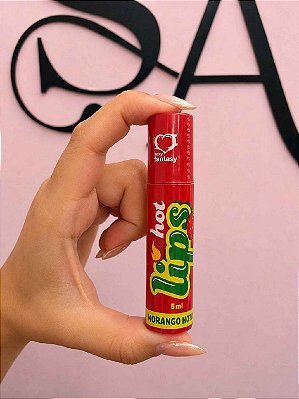 Gloss Hot Lips Morango Sexy Fantasy 5ml