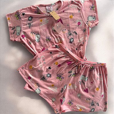 Pijama de Calor infantil Estampa Divertida