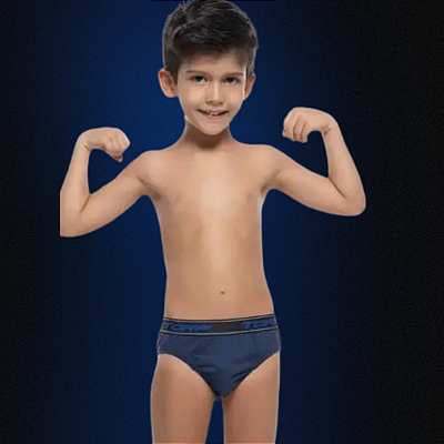 kit c/3 cuecas torp slip infantil algodão