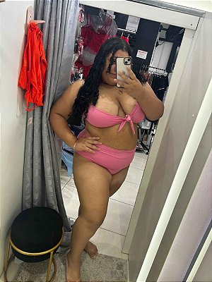 Conjunto Biquini Plus Size Caraguá Rosa sem bojo