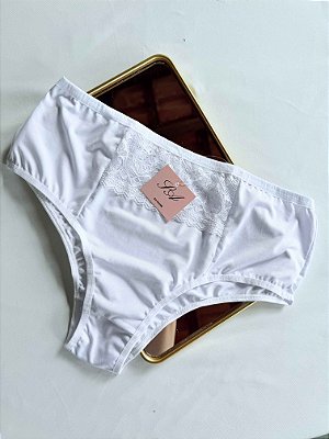 Calcinha Tangão Avulsa Rita Branco Cintura Alta