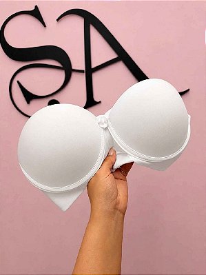 Sutiã Tomara que caia Reforçado com alças Branco