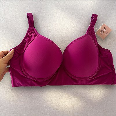 Sutiã Avulso Reforçado Confort Plus Size Roxo