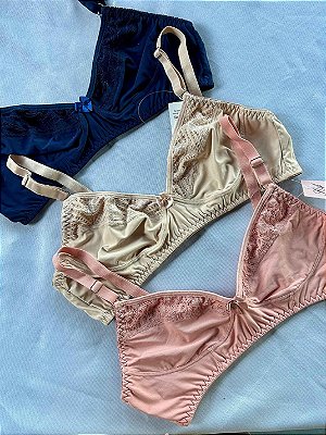 Sutiã Avulso Beatriz sem bojo sem aro com renda