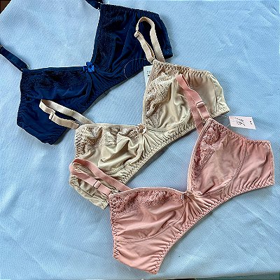 Sutiã Avulso Beatriz sem bojo sem aro com renda