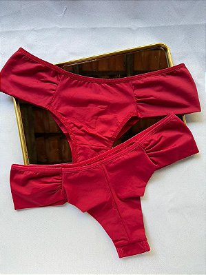 Calcinha Candy Comfry Avulsa fio duplo Vermelho