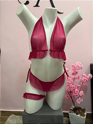 Conjunto Fantasia Sexy Pink