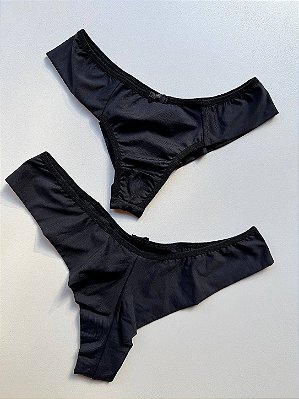 Calcinha Lady Comfy Avulsa fio duplo Preto