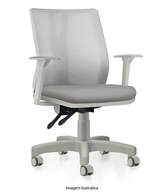 Cadeira Addit Ergonômica Backsystem NR17 CINZA