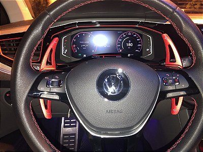 Par Extensores Paddle Shift Carro Vw Novo Polo Nivus Jetta