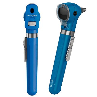 Kit Otoscópio e Oftalmoscópio Welch Allyn Pocket Plus Azul