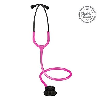 Estetoscópio Spirit MD Professional Adulto Black Edition Magenta Perolizado