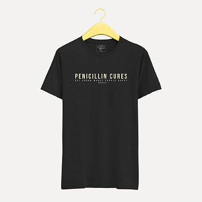 Camiseta Penicilin Cures Preta MASCULINA