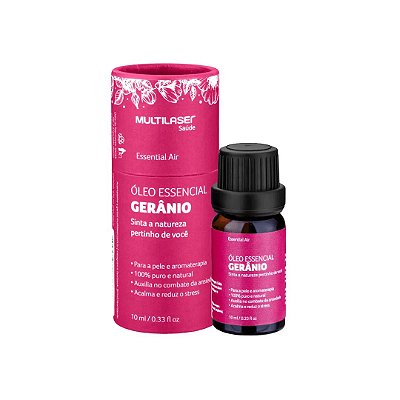 Óleo Essencial De Gerânio Relaxar 10ml Multilaser HC125